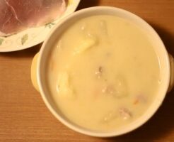 あさイチのレシピ・かぶと鶏肉のクリームシチュー