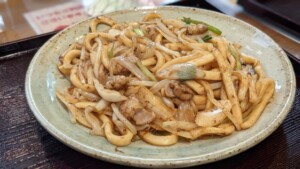 どさんこワイド179のレシピ・塩豆腐の焼きうどん