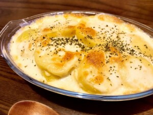 キューピー3分クッキングのレシピ・長芋の豆腐グラタン