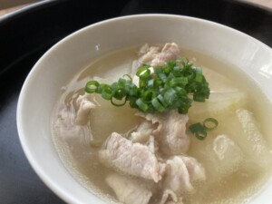 きょうの料理のレシピ・しょうがと豚肉のスープ