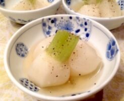 どさんこワイド179のレシピ・高野豆腐とカブの梅煮