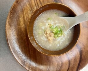 あさイチのレシピ・鶏ひき肉と大根おろしのおかゆ