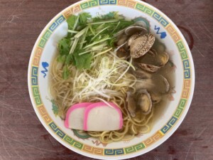 どさんこワイド179のレシピ・アサリの潮ラーメン