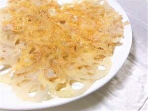 男子ごはんのレシピ・レンコンチーズ焼き