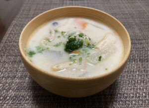 ヒルナンデスのレシピ・野菜たっぷり酒粕スープ