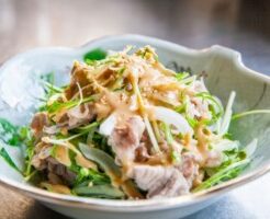 きょうの料理のレシピ・たっぷり薬味の豚しゃぶ