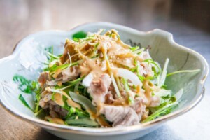 きょうの料理のレシピ・たっぷり薬味の豚しゃぶ