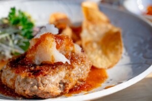 どさんこワイド179のレシピ・豚コマバーグの大根添え
