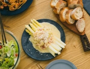 きょうの料理のレシピ・アスパラのかにクリームソース