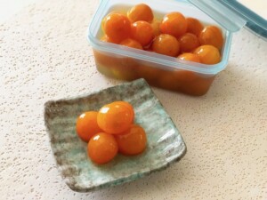 しあわせは食べて寝て待てのレシピ・金柑のシロップ煮