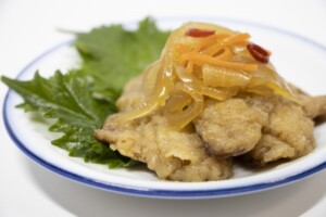 キューピー3分クッキングのレシピ・鶏肉のごま揚げ 新玉ねぎソース