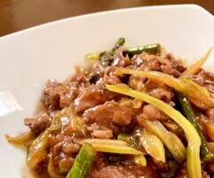 相葉マナブのレシピ・牛肉とザーサイのオイスターソース炒め