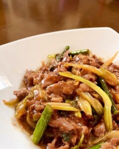 相葉マナブのレシピ・牛肉とザーサイのオイスターソース炒め