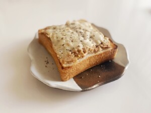 ヒルナンデスのレシピ・サバマヨオープンサンド