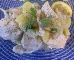 きょうの料理のレシピ・鶏肉のレモンワイン蒸し煮