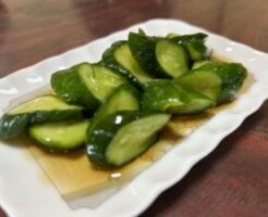 ノンストップのレシピ・冷凍キュウリのポン酢がけ