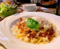 ZIPのレシピ・チキン南蛮風ボロネーゼパスタ