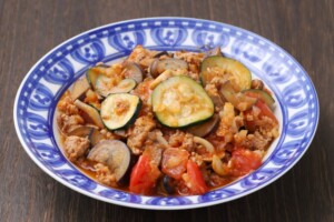 ノンストップのレシピ・ズッキーニのそぼろ炒め