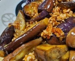 ノンストップのレシピ・ナスの肉みそ炒め