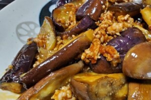 ノンストップのレシピ・ナスの肉みそ炒め