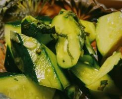 きょうの料理のレシピ・きゅうりの香味野菜漬け