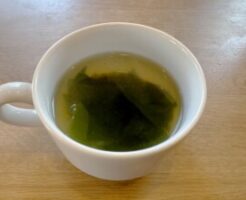 男子ごはんのレシピ・わかめとしょうがのスープ