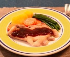 きょうの料理のレシピ・豚テキの梅ガーリックソース