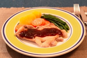 きょうの料理のレシピ・豚テキの梅ガーリックソース