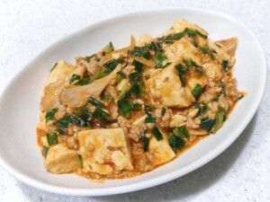 キューピー3分クッキングのレシピ・牛にら豆腐