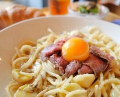 ZIPのレシピ・ローストビーフ 燻製カルボナーラ