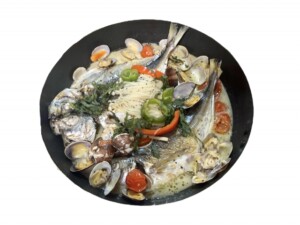 きょうの料理のレシピ・あじの干物のアクアパッツァ