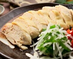 キューピー3分クッキングのレシピ・蒸し鶏の怪味ソース