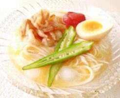 ぽかぽかのレシピ・冷製豚白湯風そうめん
