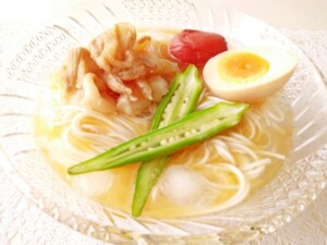ぽかぽかのレシピ・冷製豚白湯風そうめん