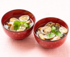 どさんこワイド179のレシピ・アサリとフキのすまし汁