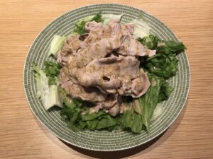 きょうの料理のレシピ・蒸し豚とレタスのオイスターごまだれ