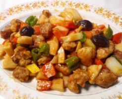 青空レストランのレシピ・三崎マグロのカツ 夏野菜ソース