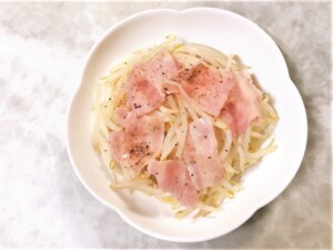 家事ヤロウのレシピ・大根の皮ペペロンチーノ
