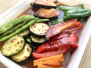 昼めし旅のレシピ・ナス・ピーマン・シシトウの焼き浸し