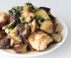 きょうの料理のレシピ・なすと鶏肉の焼きびたし