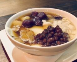青空レストランのレシピ・カボチャ白玉の豆花（トウファ）
