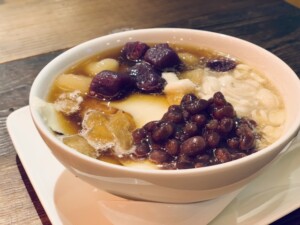 青空レストランのレシピ・カボチャ白玉の豆花（トウファ）