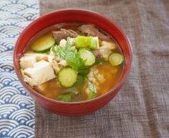 あさイチのレシピ・冷たい汁かけごはん（みそ汁で冷や汁）