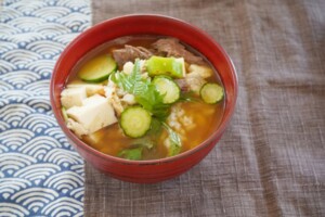 あさイチのレシピ・冷たい汁かけごはん(みそ汁で冷や汁)