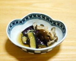 昼めし旅のレシピ・ナスとキノコの揚げ浸し