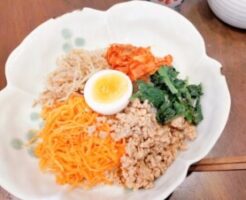 キューピー3分クッキングのレシピ・豚そぼろビビンバ