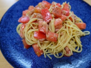 平野レミの早わざレシピ・おツナ吸いとりパスタ
