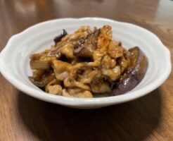 きょうの料理ビギナーズのレシピ・なすと豚肉の酢じょうゆ炒め