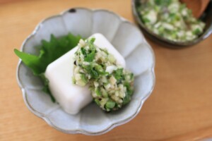 ヒルナンデスのレシピ・おくらと大葉のだし風