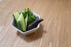 きょうの料理のレシピ・きゅうりの青じそ巻き漬け